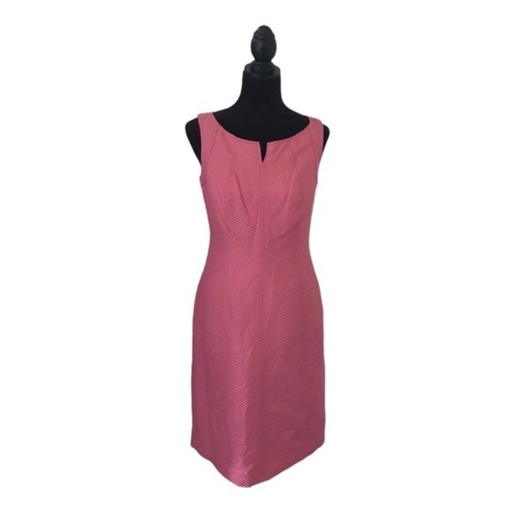 Talbots Pink Textured Sheath Dress Size 6